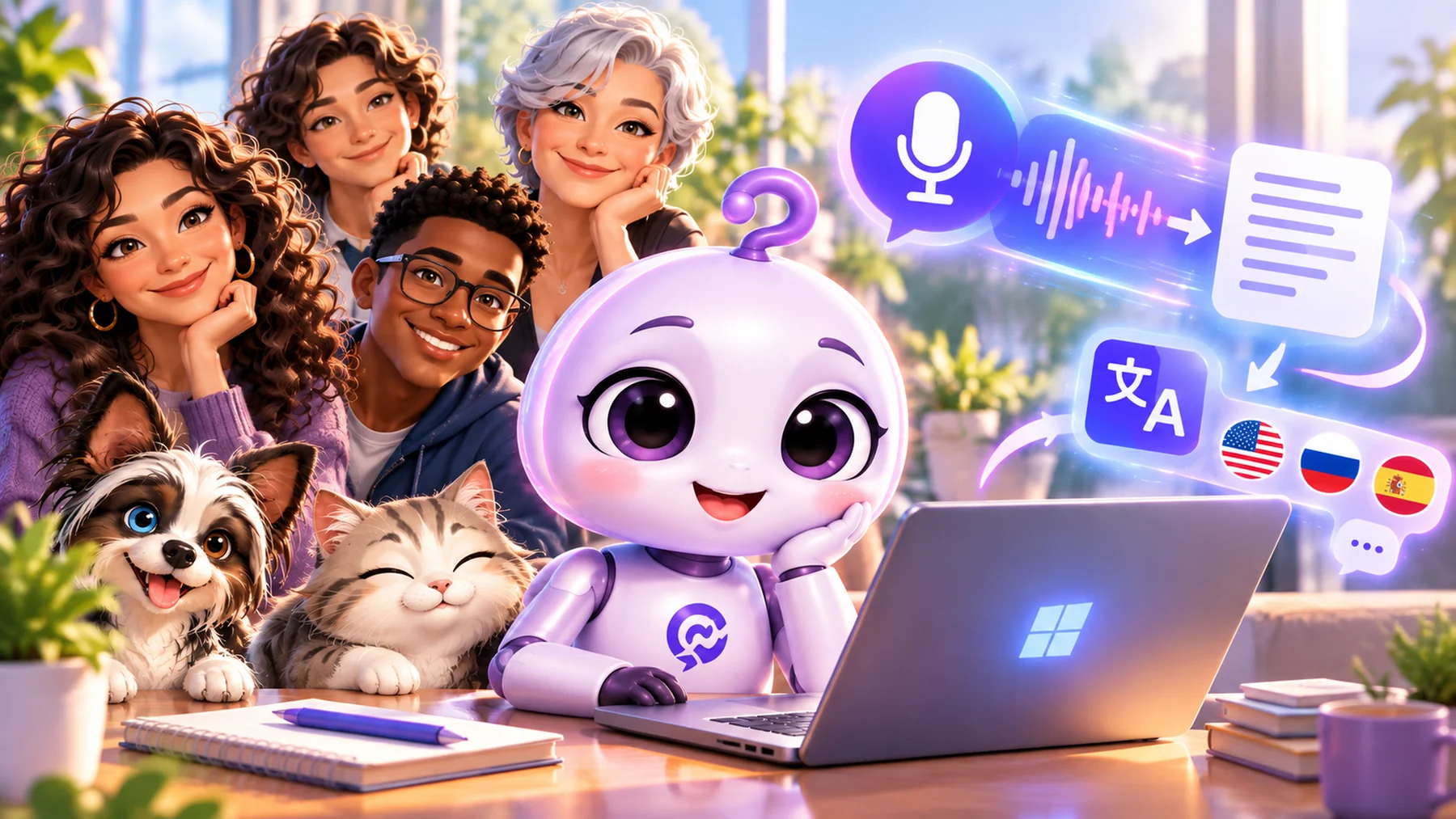Celibrium Dictate voice dictation app with animated Celi character